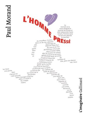 cover image of L'homme pressé